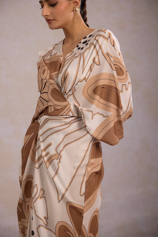 Sehhar Kaftan Dress - Beige