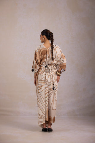 Sehhar Kaftan Dress - Beige
