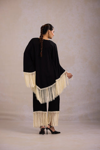 Black Fluid Crepe Co-ord Set