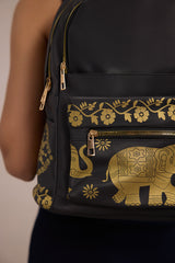 Printed Everyday Bagpack - Beige