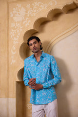 Ocean Block Print Shirt