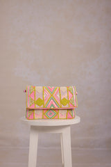 Boho Beaded Clutch Bag - Multicolor