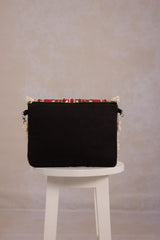 Boho Beaded Clutch Bag - Red