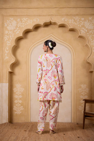 Pink Boho Ethnic Farshi set