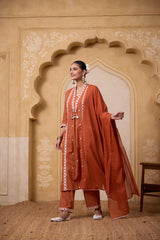 Kesar Embroidered Suit Set