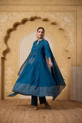 Nila Anarkali Suit Set