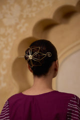 Hair Bun Clip - Flower