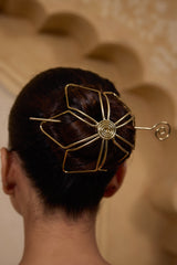 Hair Bun Clip - Flower