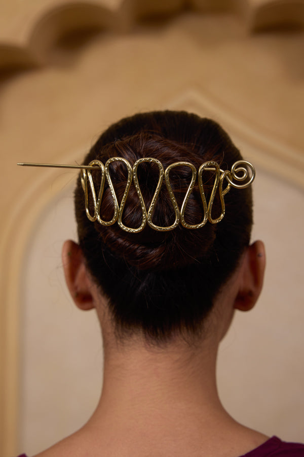 Hair Bun Clip - Wave