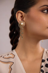 Spiral Gold Earings - Anti Tarnish